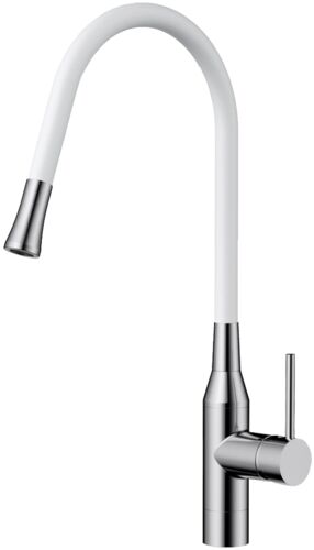 Смеситель Omoikiri Yatomi-BN-WH латунь/нерж. сталь/белый шланг, 4994250