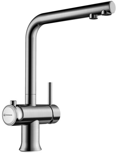 Смеситель Omoikiri Hotaru-IN-WH латунь/нерж. сталь/белый, 4994050